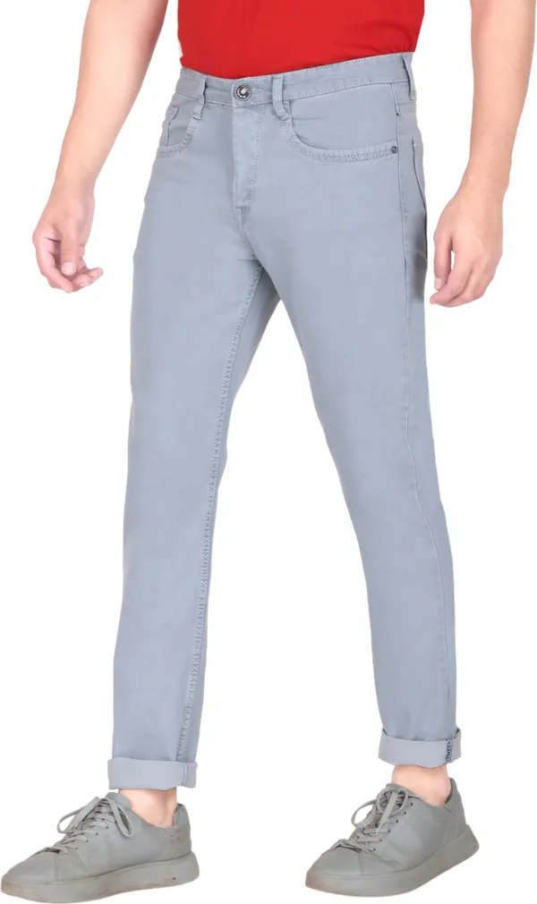 Grey_Mid_Rise_Denim_Slim_Jeans_For_Men