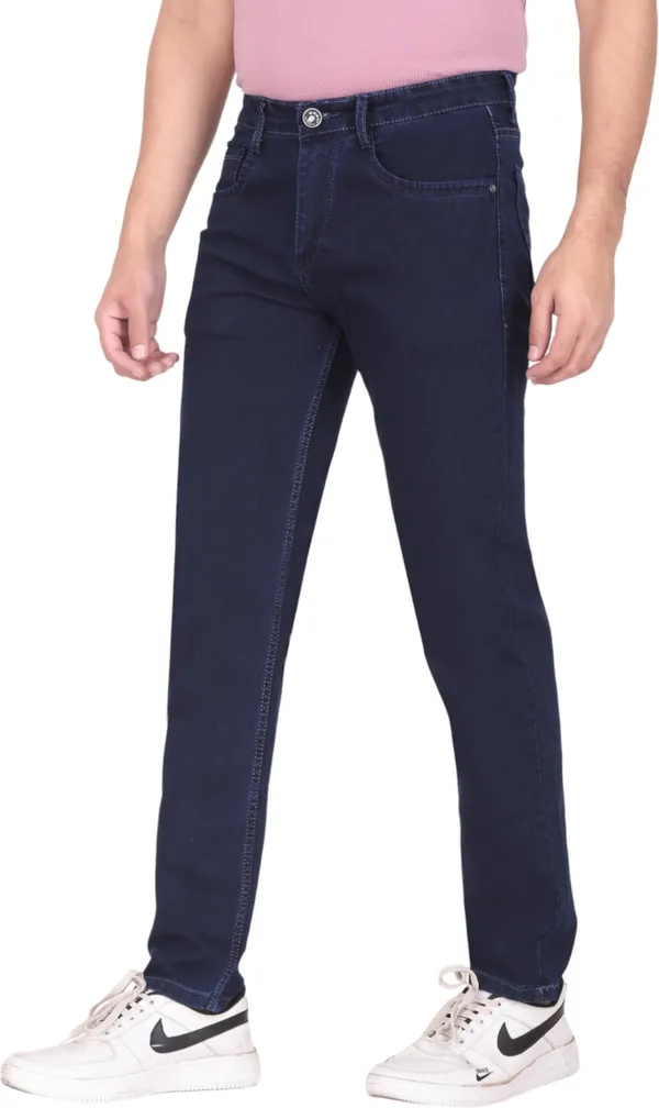 Dark_Blue_Mid_Rise_Denim_Slim_Jeans_For_Men