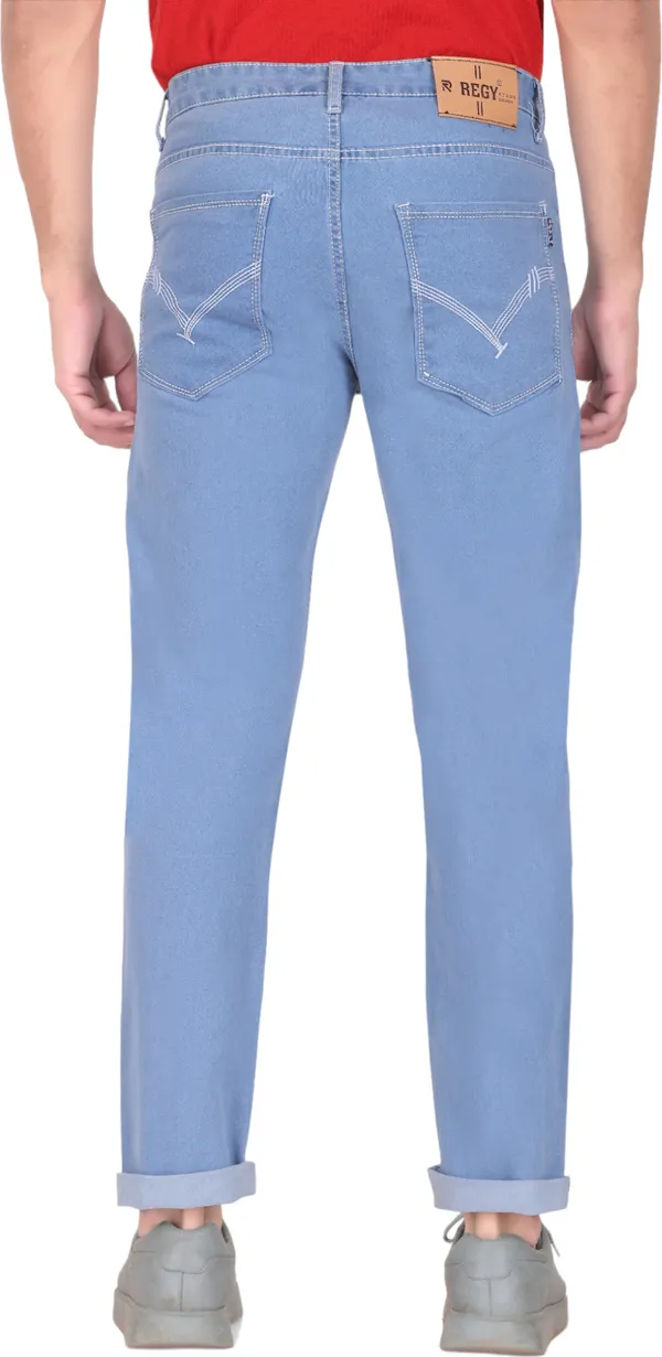 Light_Blue_Mid_Rise_Denim_Slim_Jeans_For_Men