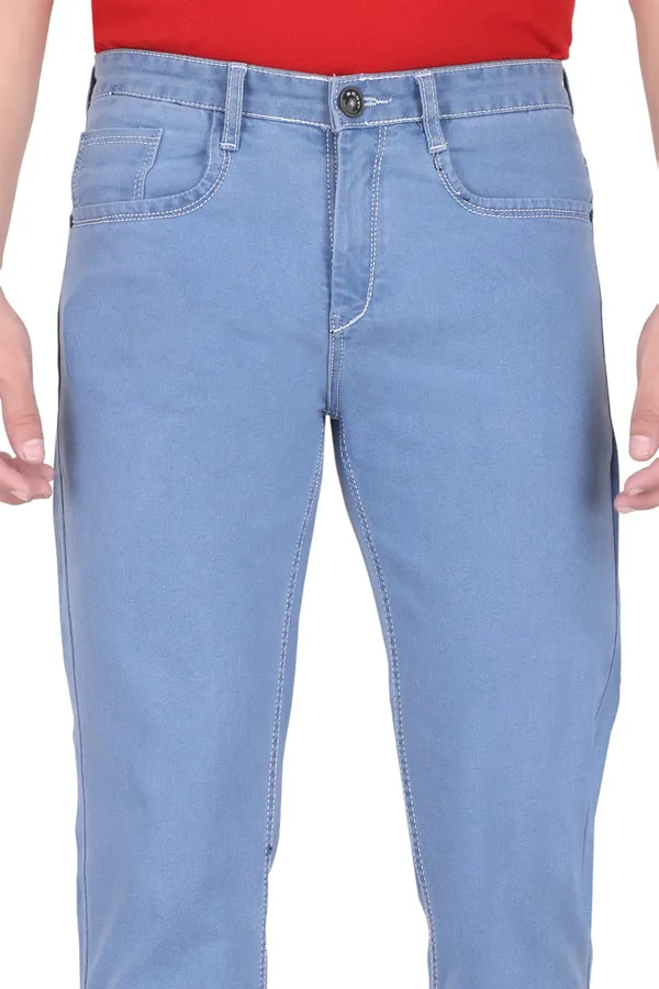 Light_Blue_Mid_Rise_Denim_Slim_Jeans_For_Men