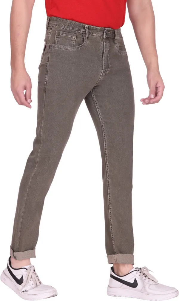 Brown_Mid_Rise_Denim_Slim_Jeans_For_Men