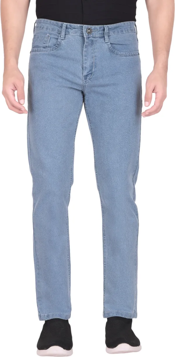 Light_Blue_Mid_Rise_Denim_Slim_Jeans_For_Men