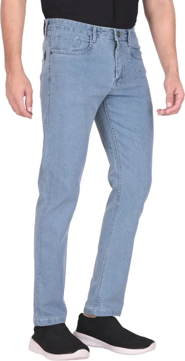 Light_Blue_Mid_Rise_Denim_Slim_Jeans_For_Men