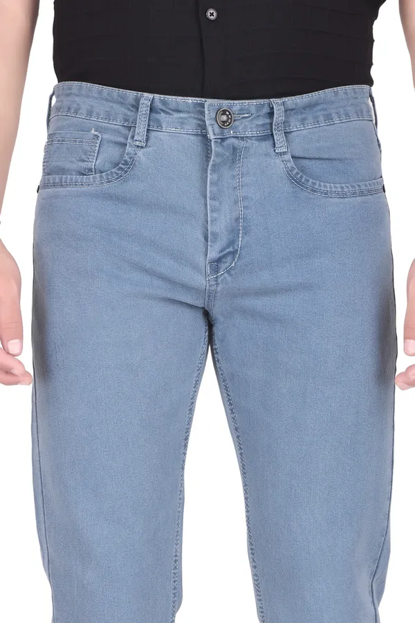 Light_Blue_Mid_Rise_Denim_Slim_Jeans_For_Men