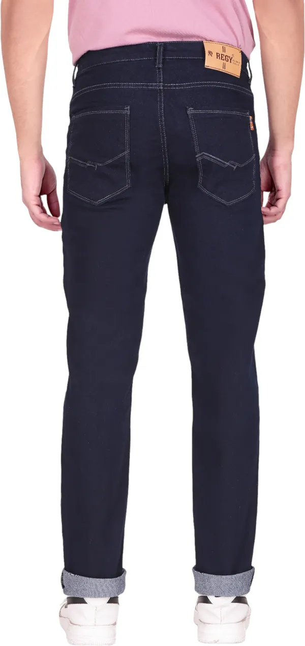 Dark_Blue_Mid_Rise_Denim_Slim_Jeans_For_Men