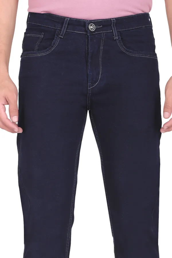 Dark_Blue_Mid_Rise_Denim_Slim_Jeans_For_Men