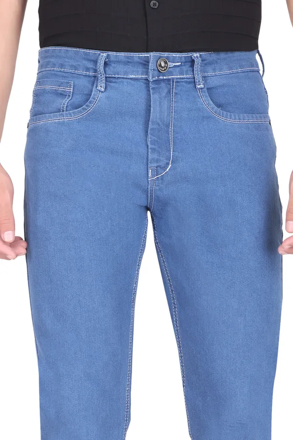 Light_Blue_Mid_Rise_Denim_Slim_Jeans_For_Men