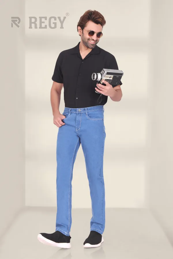 Light_Blue_Mid_Rise_Denim_Slim_Jeans_For_Men