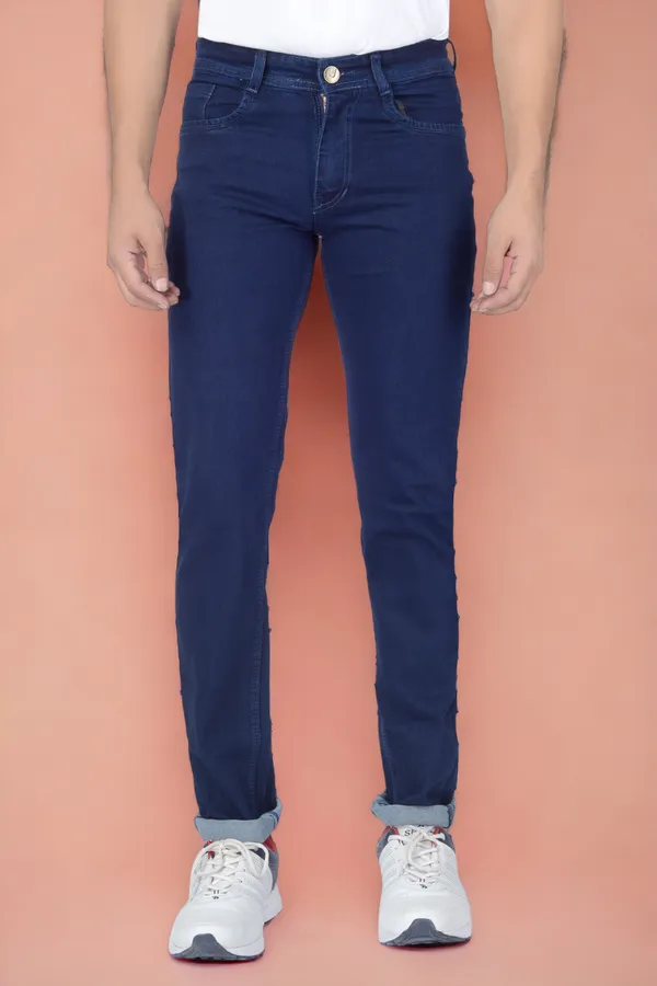 Blue_Mid_Rise_Denim_Slim_Jeans_For_Men