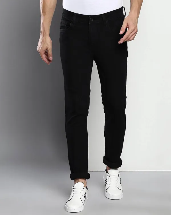 Black_Mid_Rise_Denim_Slim_Jeans_For_Men