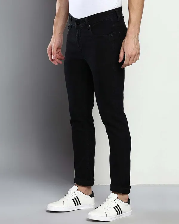 Black_Mid_Rise_Denim_Slim_Jeans_For_Men