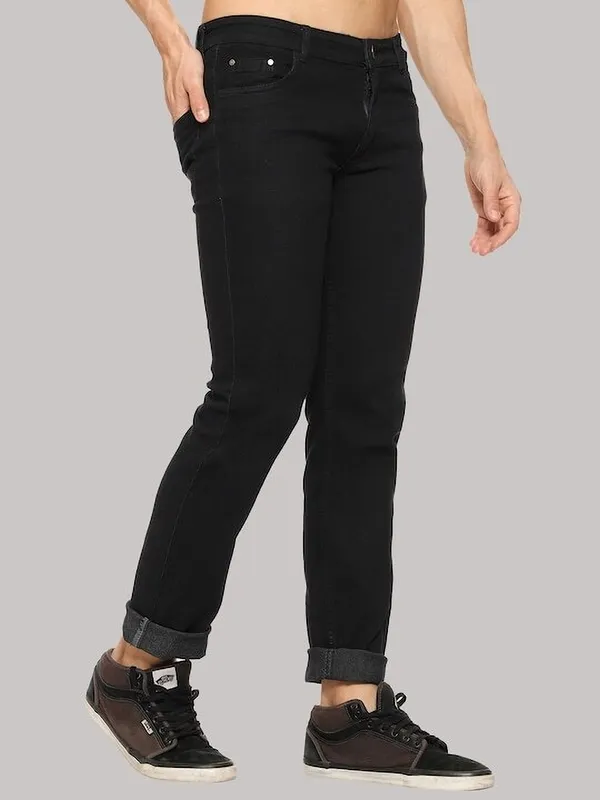 Black_Mid_Rise_Denim_Slim_Jeans_For_Men