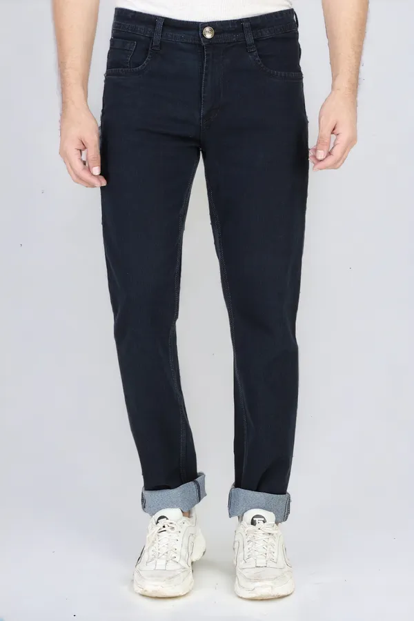Dark_Blue_Mid_Rise_Denim_Slim_Jeans_For_Men