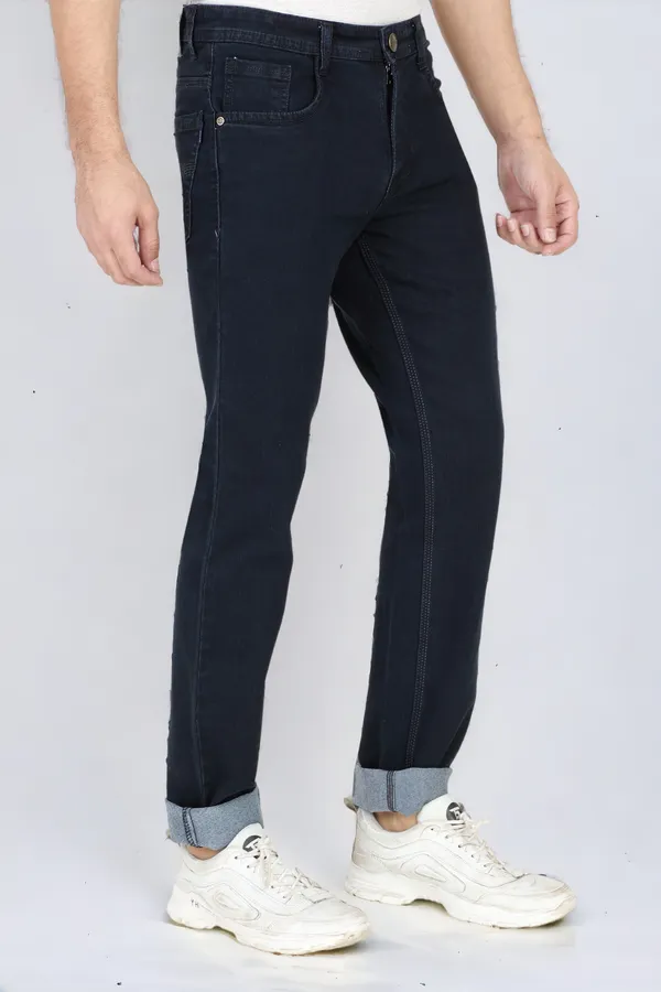 Dark_Blue_Mid_Rise_Denim_Slim_Jeans_For_Men