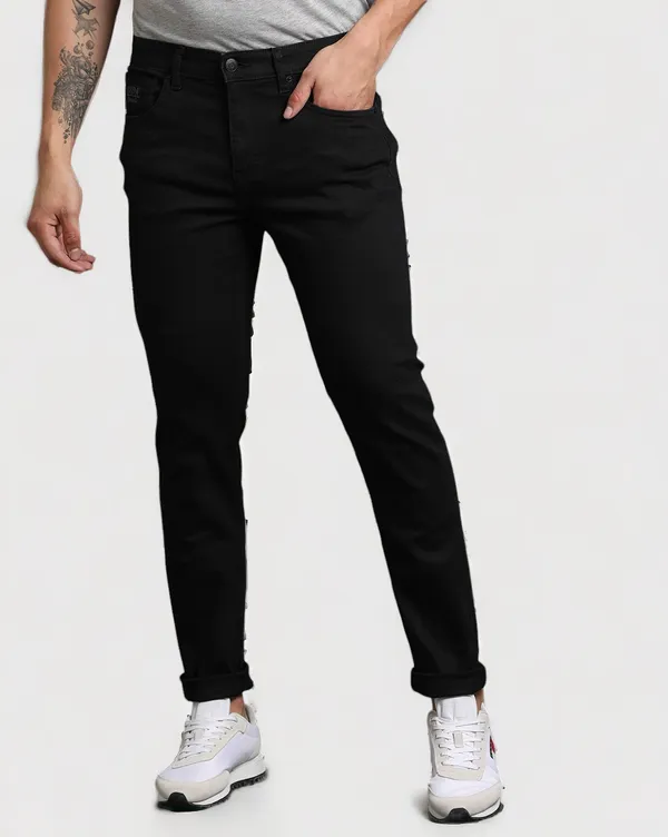 Black_Mid_Rise_Denim_Slim_Jeans_For_Men