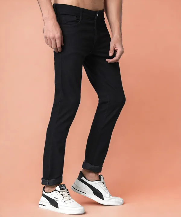 Black_Mid_Rise_Denim_Slim_Jeans_For_Men