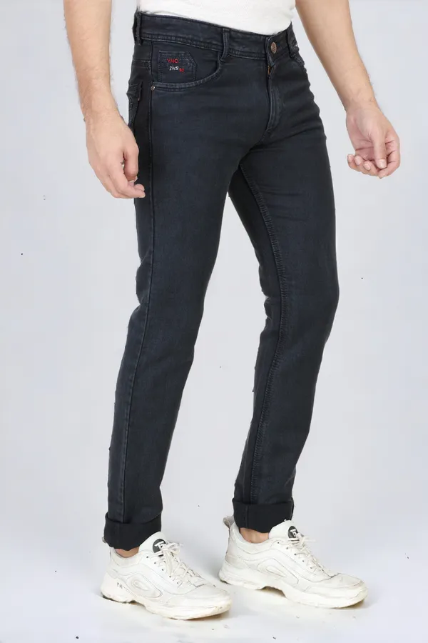 Grey_Mid_Rise_Denim_Slim_Jeans_For_Men