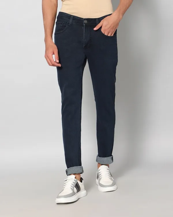 Dark_Grey_Mid_Rise_Denim_Slim_Jeans_For_Men