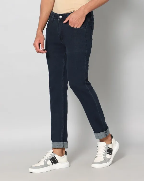 Dark_Grey_Mid_Rise_Denim_Slim_Jeans_For_Men