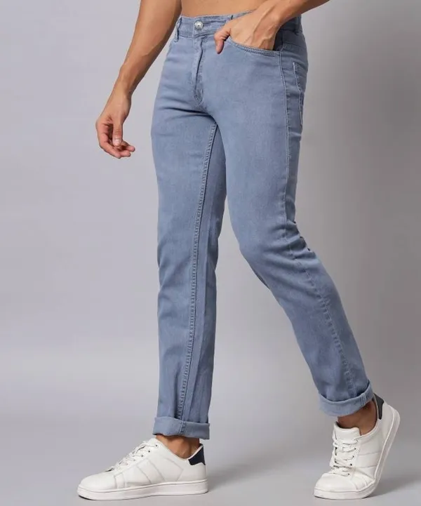 Grey_Mid_Rise_Denim_Slim_Jeans_For_Men