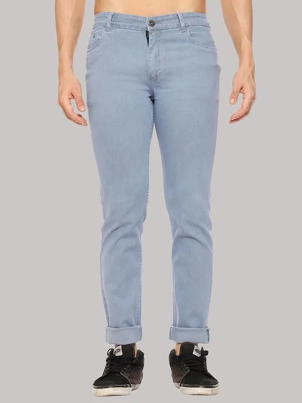 Grey_Mid_Rise_Denim_Slim_Jeans_For_Men