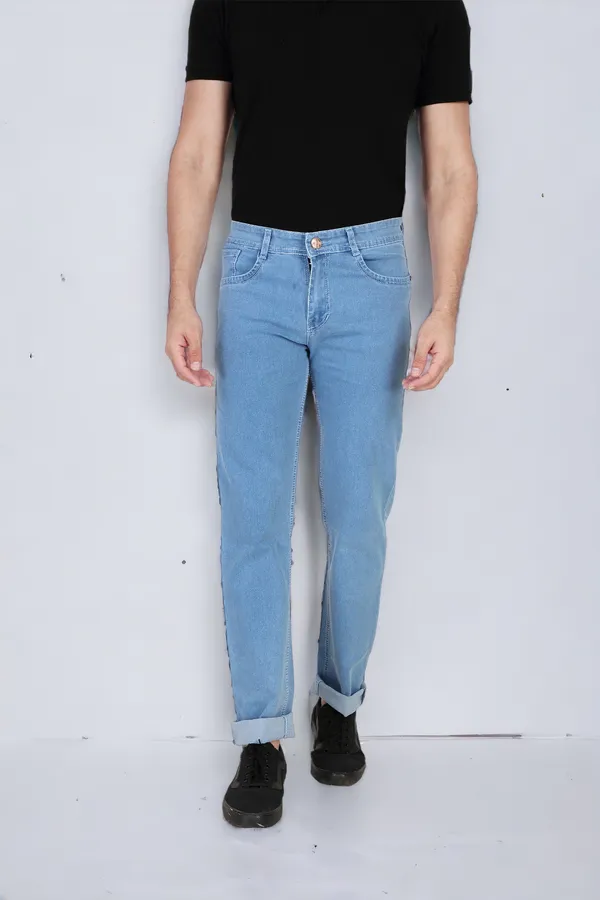 Light_Blue_Mid_Rise_Denim_Slim_Jeans_For_Men