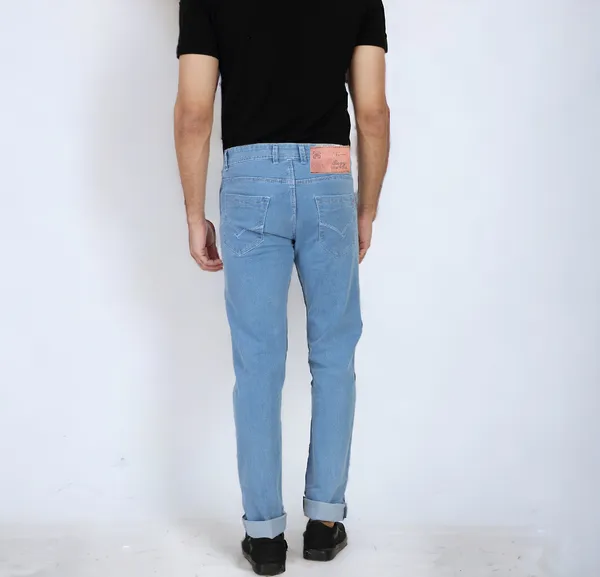 Light_Blue_Mid_Rise_Denim_Slim_Jeans_For_Men