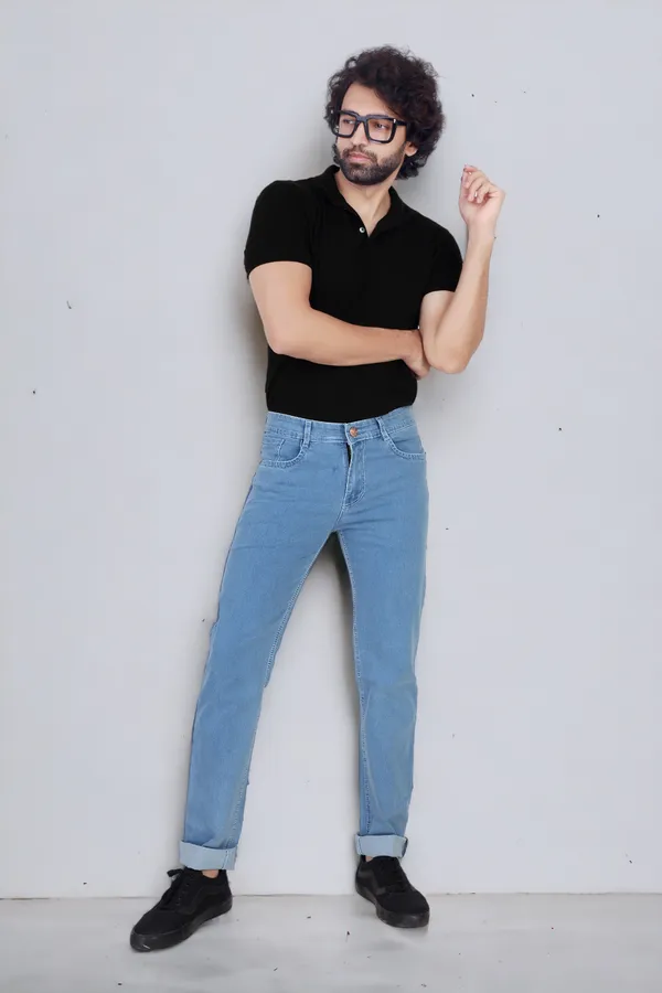 Light_Blue_Mid_Rise_Denim_Slim_Jeans_For_Men