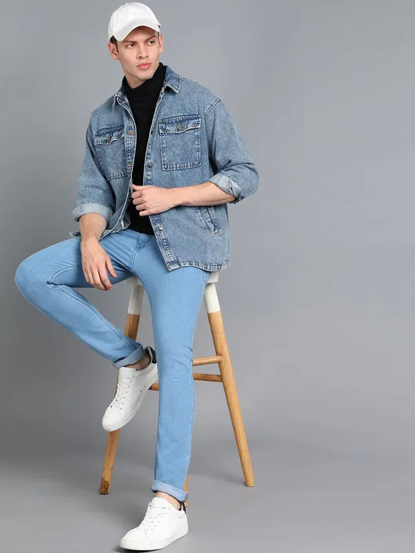 Light_Blue_Mid_Rise_Denim_Slim_Jeans_For_Men