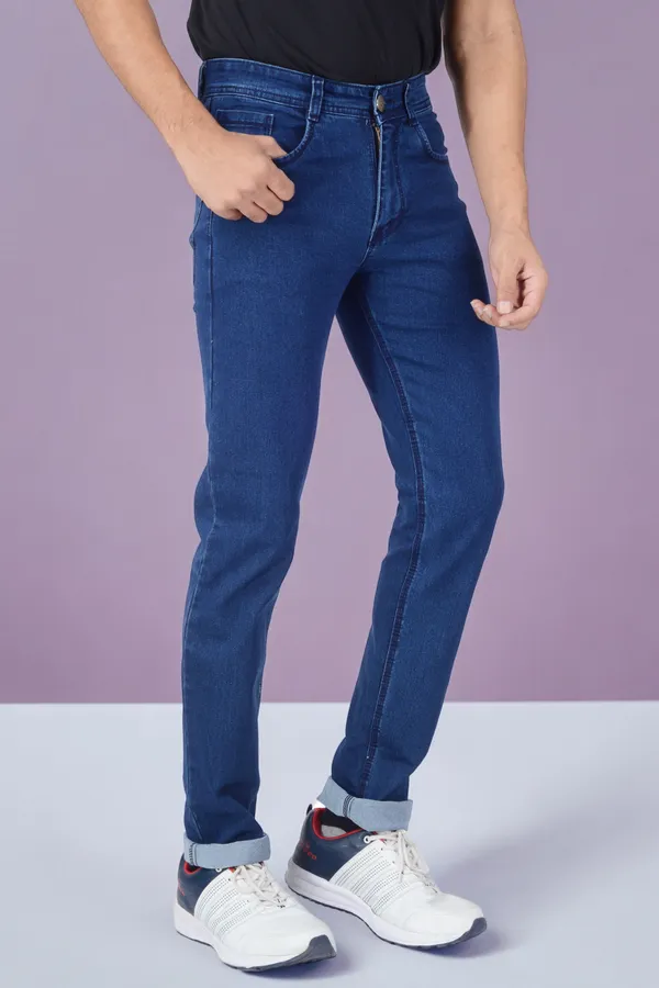 Blue_Mid_Rise_Denim_Slim_Jeans_For_Men