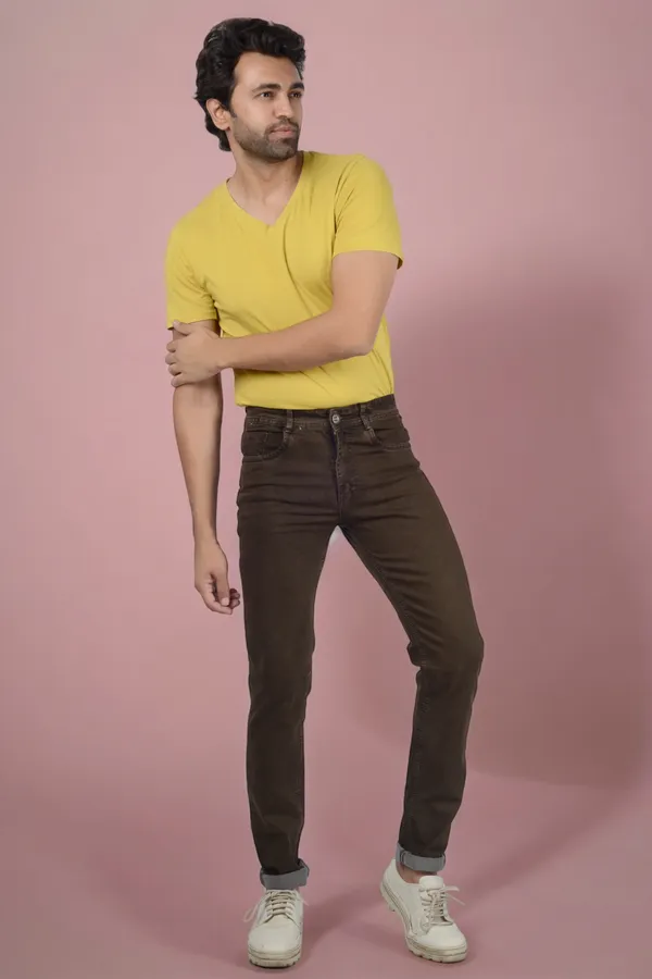 Brown_Mid_Rise_Denim_Slim_Jeans_For_Men
