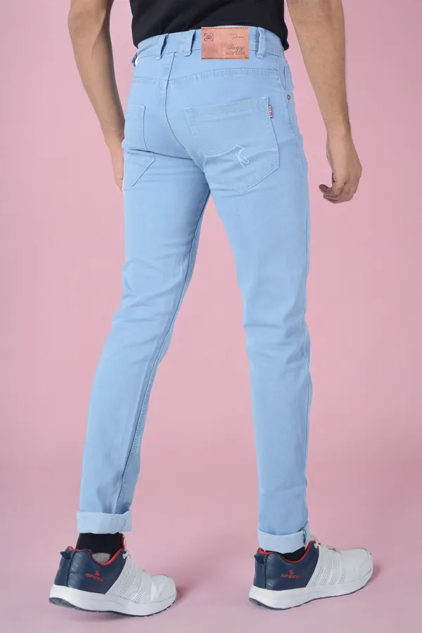 Light_Blue_Mid_Rise_Denim_Slim_Jeans_For_Men