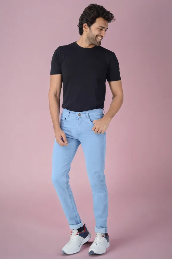 Light_Blue_Mid_Rise_Denim_Slim_Jeans_For_Men