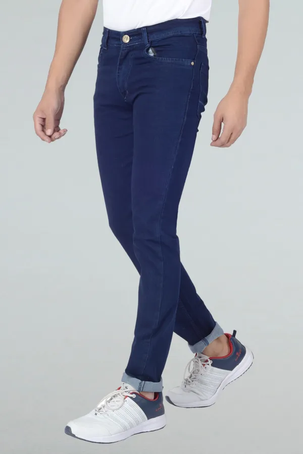 Dark_Blue_Mid_Rise_Denim_Slim_Jeans_For_Men