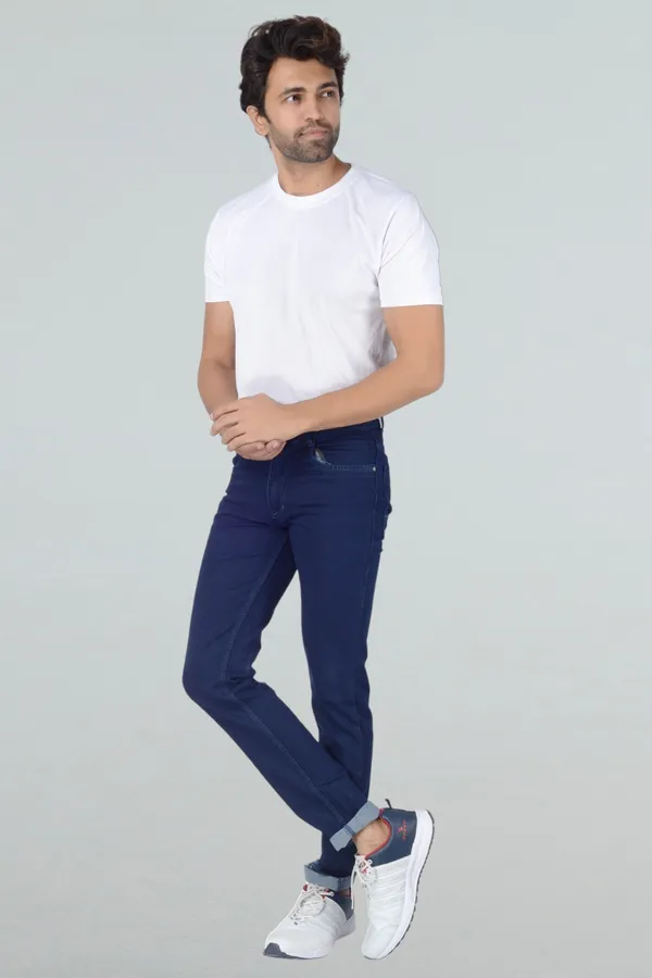 Dark_Blue_Mid_Rise_Denim_Slim_Jeans_For_Men