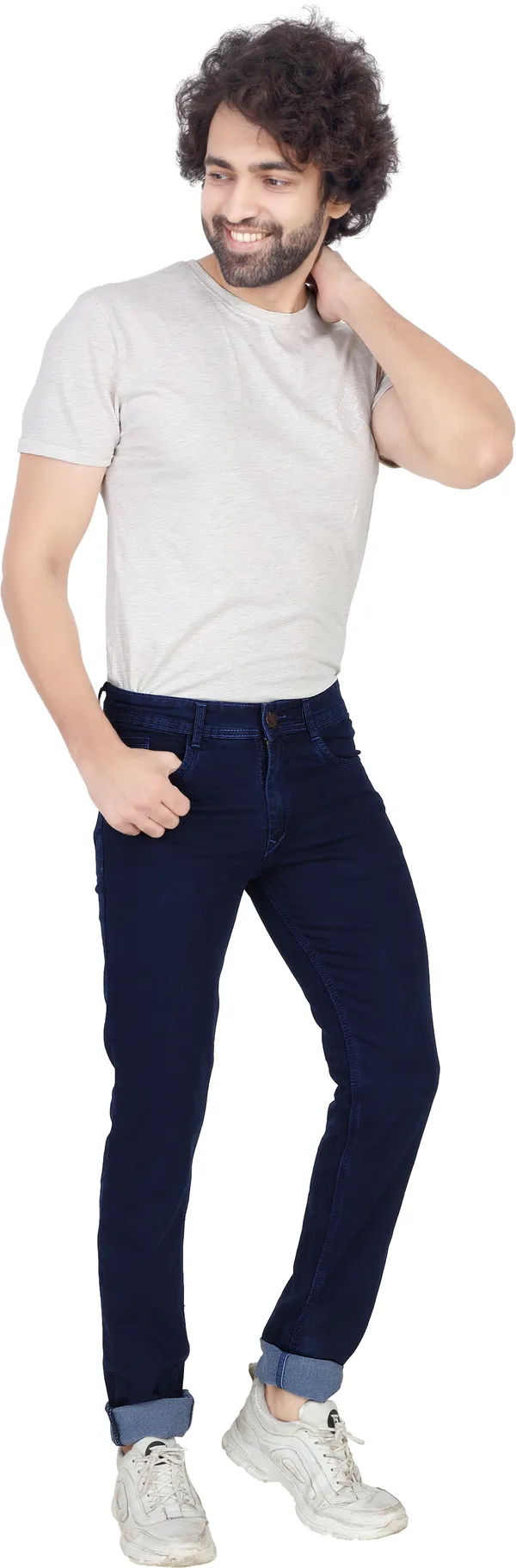 Dark_Blue_Mid_Rise_Denim_Slim_Jeans_For_Men
