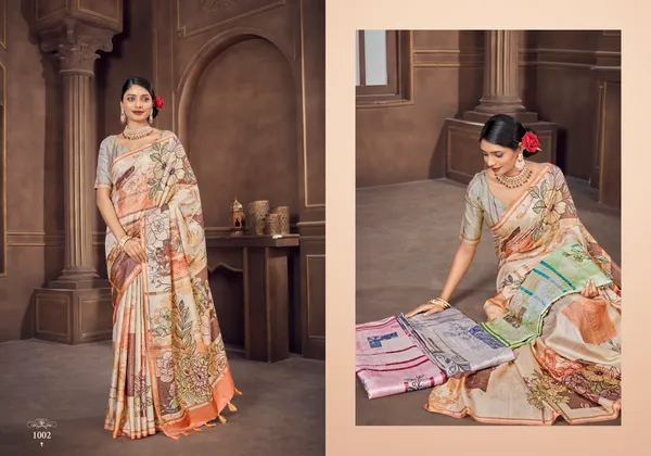 Multicolor_Diya_Silk_Plain_Weaved_Fancy_Party_Wear_Saree_With_Blouse