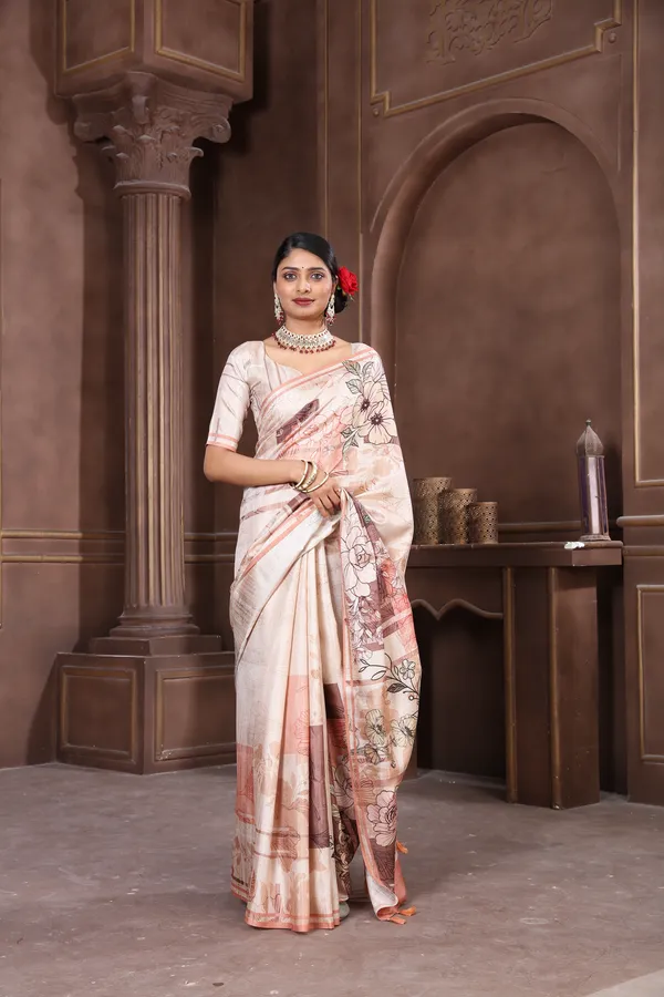 Multicolor_Diya_Silk_Plain_Weaved_Fancy_Party_Wear_Saree_With_Blouse
