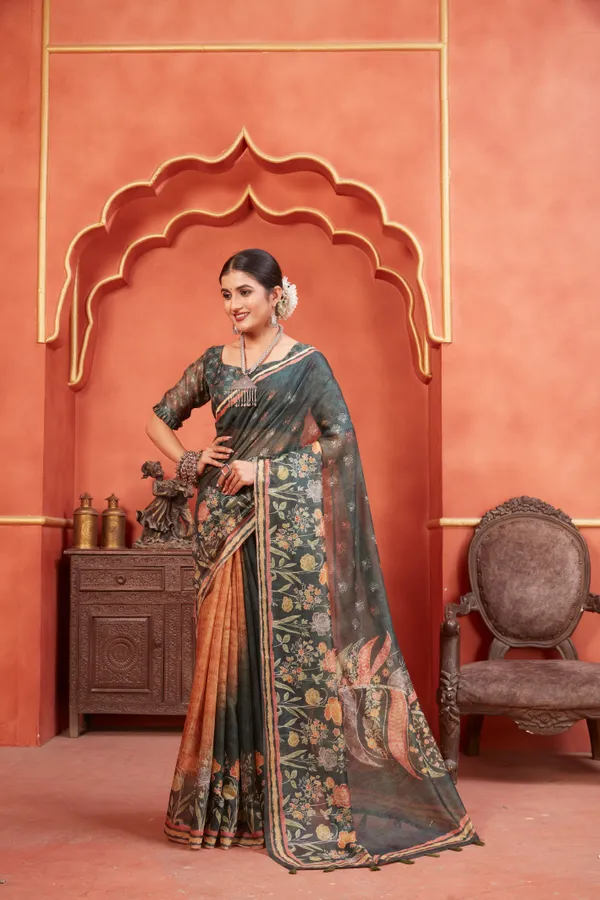 Multicolor_Chanderi_Silk_Fancy_Digital_Printed_Saree_With_Blouse