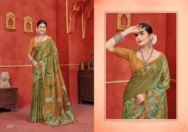 Multicolor_Chanderi_Silk_Fancy_Digital_Printed_Saree_With_Blouse