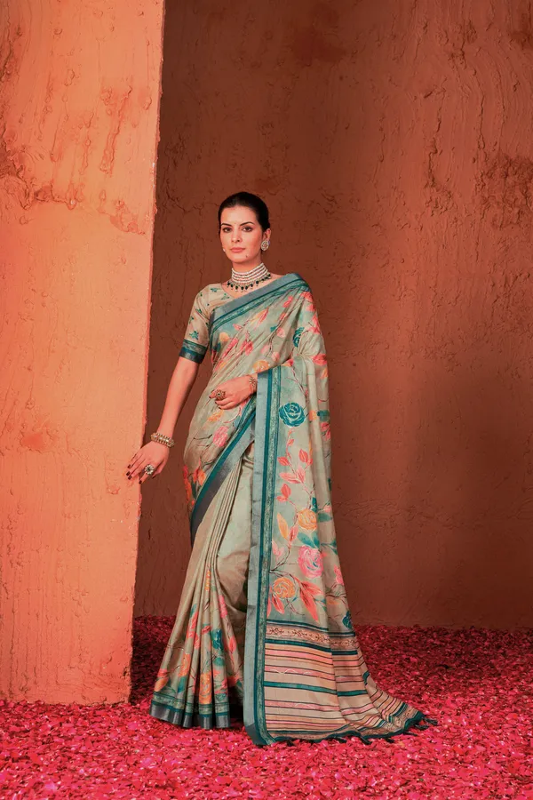 Multicolor_Manipuri_Silk_Hand_Printed_Foil_Work_Fancy_Saree_With_Blouse