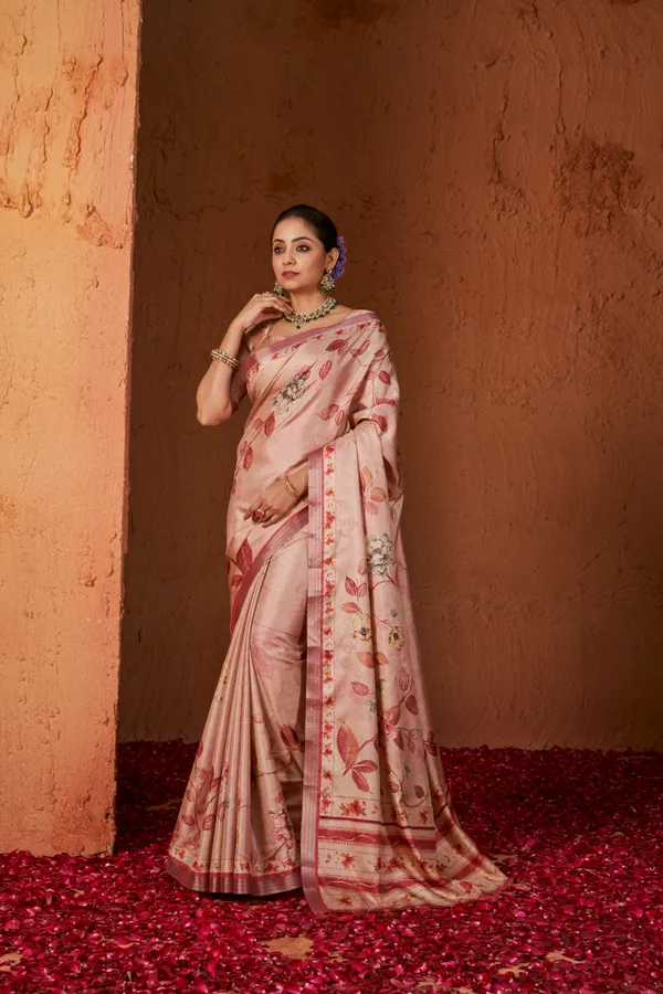 Multicolor_Manipuri_Silk_Hand_Printed_Foil_Work_Fancy_Saree_With_Blouse