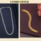 CHAIN=SILVER,BRACELET=GOLD__Gujju Jewellers