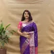 PURPLE__Royal Rajgharana Sarees