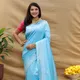 SKY BLUE__Royal Rajgharana Sarees