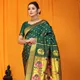 B Green__Royal Rajgharana Sarees