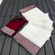 White and Maroon__INDIAN LINEN SAREE