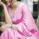 Pink__INDIAN LINEN SAREE