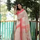 Off-White__INDIAN LINEN SAREE