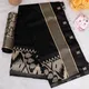 Black__INDIAN LINEN SAREE